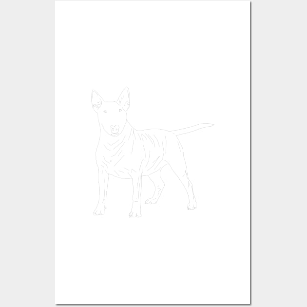 Bull Terrier Wall Art by edajylix